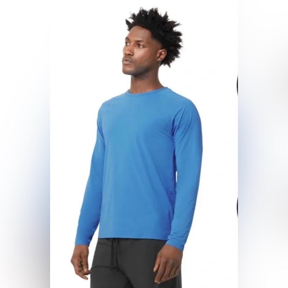 Men's Alo Yoga Primary Blue Idol Long Sleeve Shirt